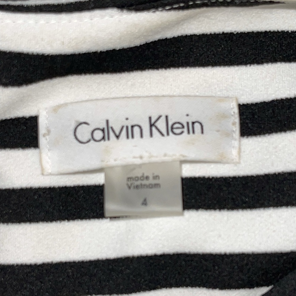 Calvin Klein Striped Cold-shoulder Sheath Dress - Picture 9 of 10